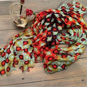 Spartina Multi Colored cotton gauze scarf/wrap